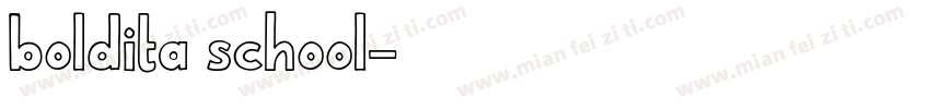 boldita school字体转换